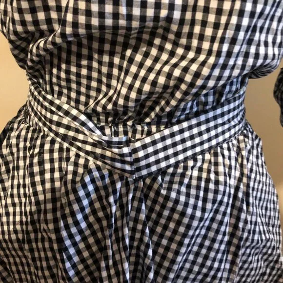 Black & White Checkered Swing Dress - Picture 2 of 10